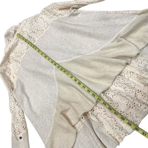 FREE PEOPLE Oversized Lacey Eyelet Cardigan (Sz S) - Picture 9 of 10